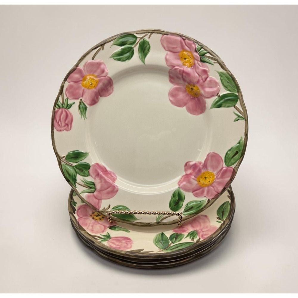 Set Of 4 Franciscan Desert Rose Luncheon Plates Made In England 9.25"